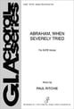 Abraham When Severely Tried SATB choral sheet music cover